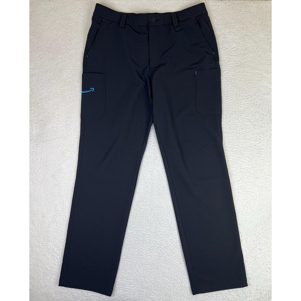 Amazon Pants Mens 36x32 Black Cargo Regular Fit Stretch Luly Yang Workwear